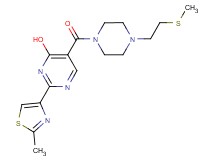 2-(2-methyl-1,3-thiazol-4-yl)-5-({4-[2-(methylthio)ethyl]piperazin-1-yl}carbonyl)pyrimidin-4-ol