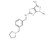 1,3-dimethyl-N-[3-(pyrrolidin-1-ylmethyl)benzyl]-1H-pyrazolo[3,4-d][1,3]thiazol-5-amine