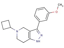 5-cyclobutyl-3-(3-methoxyphenyl)-4,5,6,7-tetrahydro-1H-pyrazolo[4,3-c]pyridine