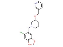 3-[({1-[(6-chloro-1,3-benzodioxol-5-yl)methyl]piperidin-3-yl}oxy)methyl]pyridine