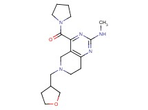 N-methyl-4-(1-pyrrolidinylcarbonyl)-6-(tetrahydro-3-furanylmethyl)-5,6,7,8-tetrahydropyrido[4,3-d]pyrimidin-2-amine