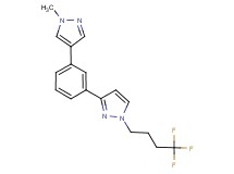 3-[3-(1-methyl-1H-pyrazol-4-yl)phenyl]-1-(4,4,4-trifluorobutyl)-1H-pyrazole