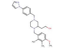 2-{1-(4-methoxy-2,3-dimethylbenzyl)-4-[4-(1H-pyrazol-1-yl)benzyl]-2-piperazinyl}ethanol