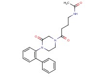 N-{4-[4-(2-biphenylyl)-3-oxo-1-piperazinyl]-4-oxobutyl}acetamide