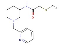 2-(methylthio)-N-[1-(2-pyridinylmethyl)-3-piperidinyl]acetamide