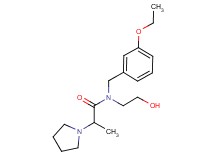 N-(3-ethoxybenzyl)-N-(2-hydroxyethyl)-2-pyrrolidin-1-ylpropanamide