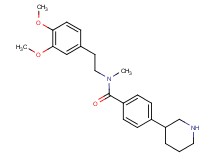 N-[2-(3,4-dimethoxyphenyl)ethyl]-N-methyl-4-piperidin-3-ylbenzamide