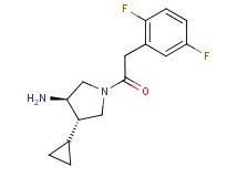 (3R*,4S*)-4-cyclopropyl-1-[(2,5-difluorophenyl)acetyl]pyrrolidin-3-amine