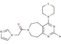 7-(1H-imidazol-1-ylacetyl)-4-thiomorpholin-4-yl-6,7,8,9-tetrahydro-5H-pyrimido[4,5-d]azepine