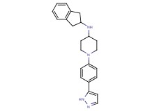 N-(2,3-dihydro-1H-inden-2-yl)-1-[4-(1H-pyrazol-5-yl)phenyl]-4-piperidinamine