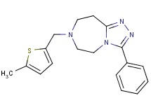 7-[(5-methyl-2-thienyl)methyl]-3-phenyl-6,7,8,9-tetrahydro-5H-[1,2,4]triazolo[4,3-d][1,4]diazepine