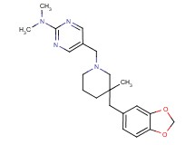 5-{[3-(1,3-benzodioxol-5-ylmethyl)-3-methylpiperidin-1-yl]methyl}-N,N-dimethylpyrimidin-2-amine