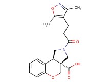 (3aR*,9bR*)-2-[3-(3,5-dimethylisoxazol-4-yl)propanoyl]-1,2,3,9b-tetrahydrochromeno[3,4-c]pyrrole-3a(4H)-carboxylic acid