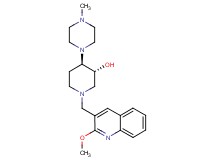 (3R*,4R*)-1-[(2-methoxy-3-quinolinyl)methyl]-4-(4-methyl-1-piperazinyl)-3-piperidinol