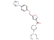 N,N-diethyl-1-[(5-{[4-(1H-1,2,4-triazol-1-yl)phenoxy]methyl}-3-isoxazolyl)carbonyl]-3-pyrrolidinamine