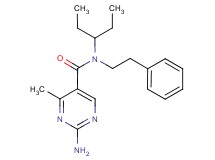 2-amino-N-(1-ethylpropyl)-4-methyl-N-(2-phenylethyl)pyrimidine-5-carboxamide