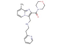 N-{[8-methyl-2-(4-morpholinylcarbonyl)imidazo[1,2-a]pyridin-3-yl]methyl}-2-(2-pyridinyl)ethanamine