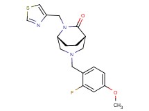 (1S*,5R*)-3-(2-fluoro-4-methoxybenzyl)-6-(1,3-thiazol-4-ylmethyl)-3,6-diazabicyclo[3.2.2]nonan-7-one