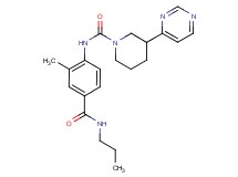 N-{2-methyl-4-[(propylamino)carbonyl]phenyl}-3-pyrimidin-4-ylpiperidine-1-carboxamide