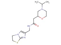 N-(2,3-dihydroimidazo[2,1-b][1,3]thiazol-6-ylmethyl)-2-(4-isopropylmorpholin-2-yl)acetamide