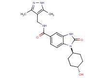 N-[(3,5-dimethyl-1H-pyrazol-4-yl)methyl]-1-(trans-4-hydroxycyclohexyl)-2-oxo-2,3-dihydro-1H-benzimidazole-5-carboxamide