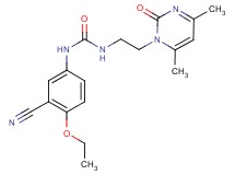 N-(3-cyano-4-ethoxyphenyl)-N'-[2-(4,6-dimethyl-2-oxopyrimidin-1(2H)-yl)ethyl]urea