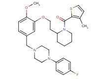1-(4-fluorophenyl)-4-[4-methoxy-3-(2-{1-[(3-methyl-2-thienyl)carbonyl]-2-piperidinyl}ethoxy)benzyl]piperazine