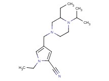 1-ethyl-4-[(3-ethyl-4-isopropyl-1-piperazinyl)methyl]-1H-pyrrole-2-carbonitrile