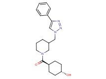 trans-4-({3-[(4-phenyl-1H-1,2,3-triazol-1-yl)methyl]-1-piperidinyl}carbonyl)cyclohexanol