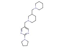 5-{[3-(1-piperidinylmethyl)-1-piperidinyl]methyl}-2-(1-pyrrolidinyl)pyrimidine