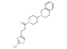 4-{3-[4-(3,4-dihydro-2(1H)-isoquinolinyl)-1-piperidinyl]-3-oxopropyl}-1,3-thiazol-2-amine