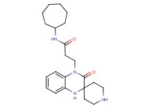 N-cycloheptyl-3-(3'-oxo-1'H-spiro[piperidine-4,2'-quinoxalin]-4'(3'H)-yl)propanamide hydrochloride