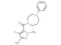 1-[(4-chloro-1,3-dimethyl-1H-pyrazol-5-yl)carbonyl]-4-phenyl-1,4-diazepane