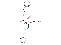 1-(2-methoxyethyl)-8-(2-phenylethyl)-3-[3-(3-pyridinyl)propyl]-1,3,8-triazaspiro[4.5]decane-2,4-dione