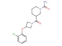 3-{[3-(2-chlorophenoxy)-1-azetidinyl]carbonyl}-1-piperidinecarboxamide