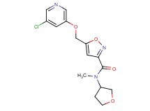 5-{[(5-chloro-3-pyridinyl)oxy]methyl}-N-methyl-N-(tetrahydro-3-furanyl)-3-isoxazolecarboxamide