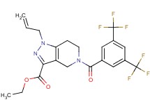 ethyl 1-allyl-5-[3,5-bis(trifluoromethyl)benzoyl]-4,5,6,7-tetrahydro-1H-pyrazolo[4,3-c]pyridine-3-carboxylate
