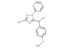 (4-methoxyphenyl)(3-methyl-1-pyridin-2-yl-1H-1,2,4-triazol-5-yl)methanol