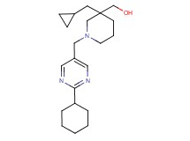[1-[(2-cyclohexylpyrimidin-5-yl)methyl]-3-(cyclopropylmethyl)piperidin-3-yl]methanol