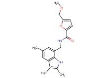 5-(methoxymethyl)-N-[(2,3,5-trimethyl-1H-indol-7-yl)methyl]-2-furamide