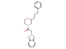 2-{2-oxo-2-[2-(3-phenylpropyl)-4-morpholinyl]ethyl}-2H-1,2,3-benzotriazole