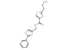 N-[(2-phenyl-1,3-oxazol-4-yl)methyl]-2-propyl-1,3-thiazole-4-carboxamide