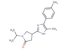 1-isopropyl-4-[5-methyl-4-(4-methylphenyl)-1H-imidazol-2-yl]-2-pyrrolidinone trifluoroacetate