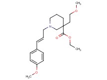 ethyl 3-(2-methoxyethyl)-1-[(2E)-3-(4-methoxyphenyl)-2-propen-1-yl]-3-piperidinecarboxylate