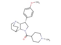 (3R*,3aR*,7aR*)-3-(4-methoxyphenyl)-1-[(1-methylpiperidin-4-yl)carbonyl]octahydro-4,7-ethanopyrrolo[3,2-b]pyridine