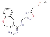 N-{[5-(2-methoxyethyl)-1,2,4-oxadiazol-3-yl]methyl}-5,11-dihydro[1]benzoxepino[3,4-d]pyrimidin-4-amine