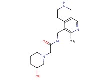 2-(3-hydroxy-1-piperidinyl)-N-[(3-methyl-5,6,7,8-tetrahydro-2,7-naphthyridin-4-yl)methyl]acetamide