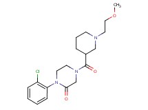 1-(2-chlorophenyl)-4-{[1-(2-methoxyethyl)-3-piperidinyl]carbonyl}-2-piperazinone
