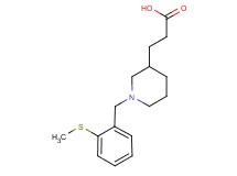 3-{1-[2-(methylthio)benzyl]piperidin-3-yl}propanoic acid