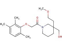 {3-(2-methoxyethyl)-1-[(2,3,6-trimethylphenoxy)acetyl]-3-piperidinyl}methanol